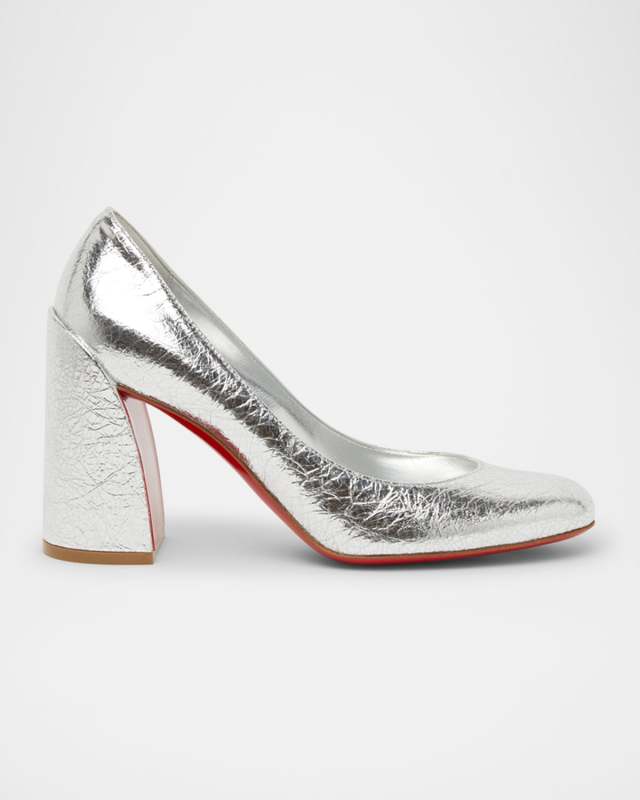 Miss Sabina Metallic Red Sole Pumps